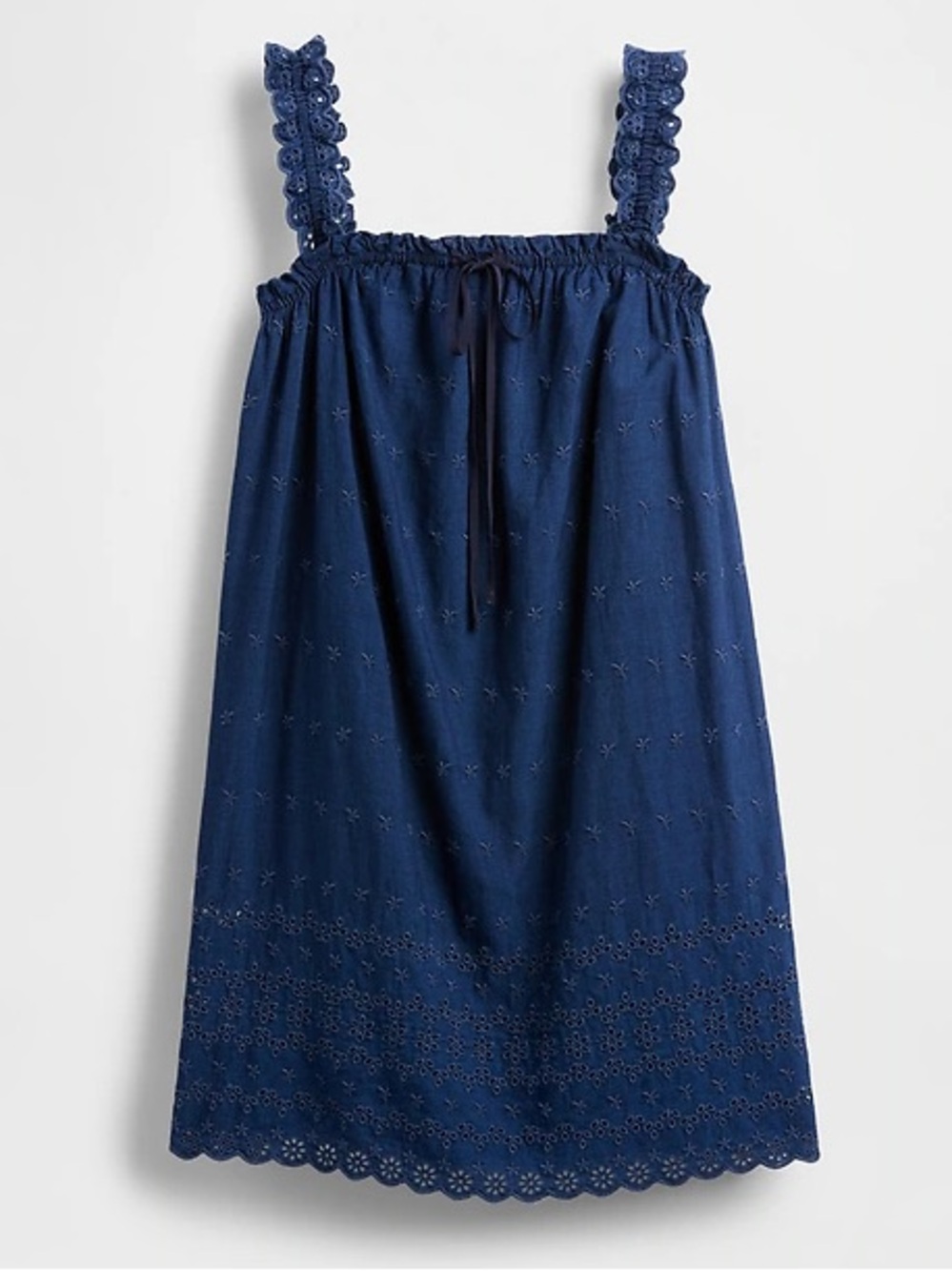 Gap × DÔEN Eyelet Shift Mini Dress